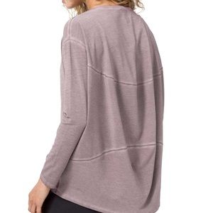 Lululemon back in action long sleeve 2 lunar rock fade t-shirt